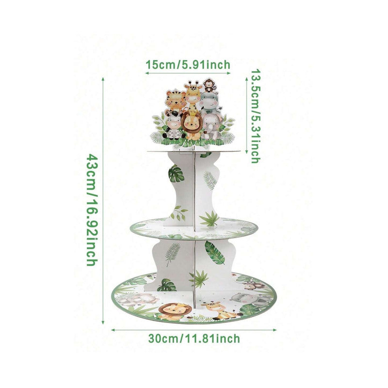 Safari - Cupcake Stand (3-Tier)