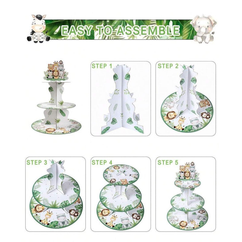 Safari - Cupcake Stand (3-Tier)