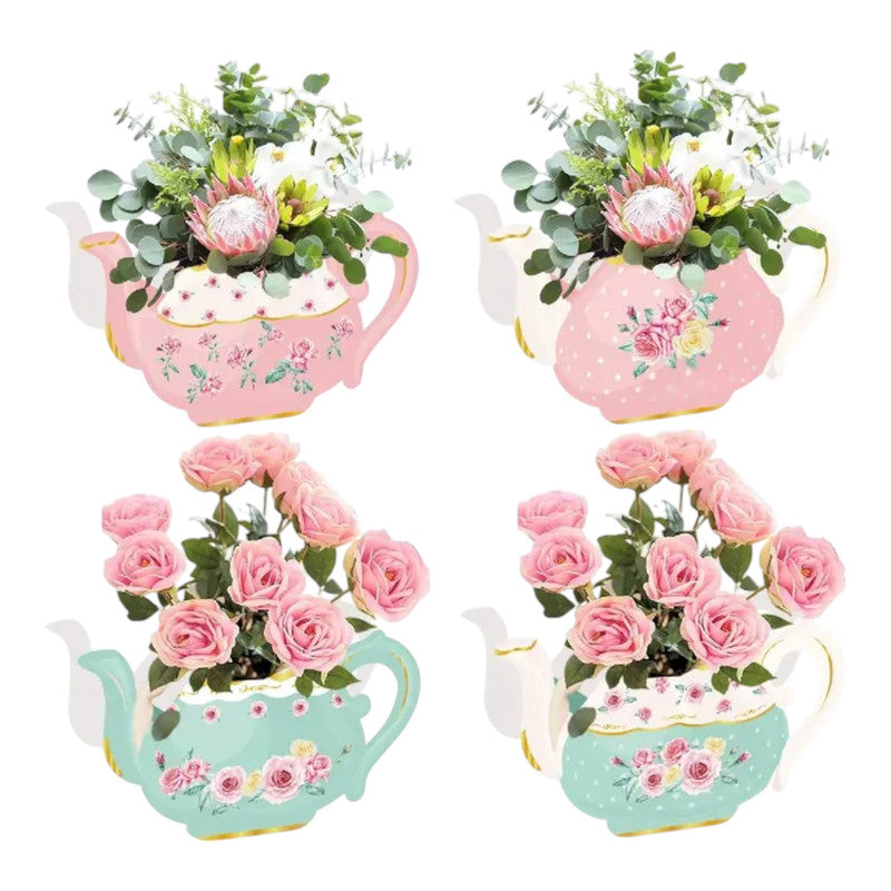 Tea Party - Tea Pot Flower Box (8pcs)