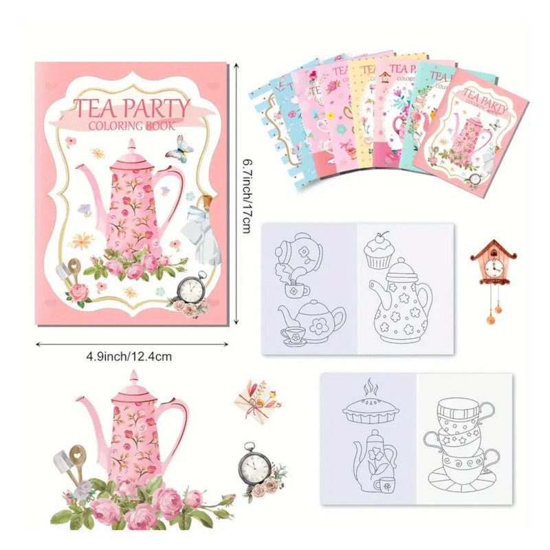 Tea Party - Coloring Books (8pcs)