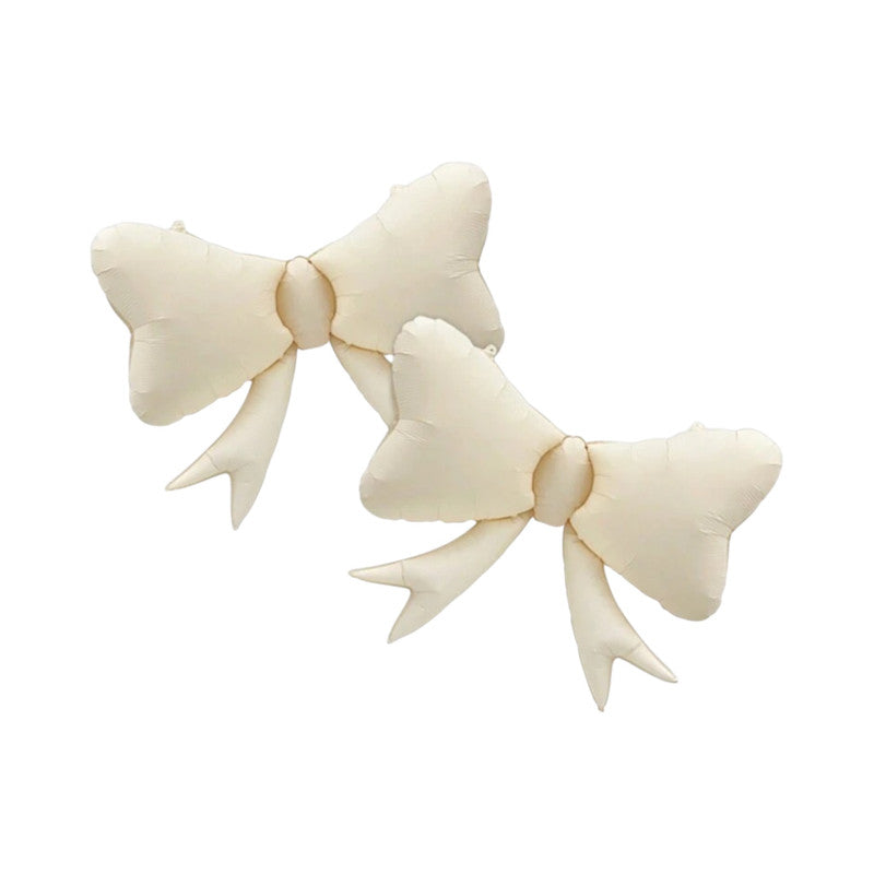Tea Party - White and Pink Bow Balloon (4pcs)