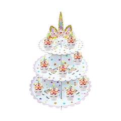 Unicorn 3-tier cupcake stand