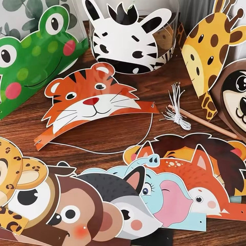 Woodland - Animals Kids Crowns (8pcs)