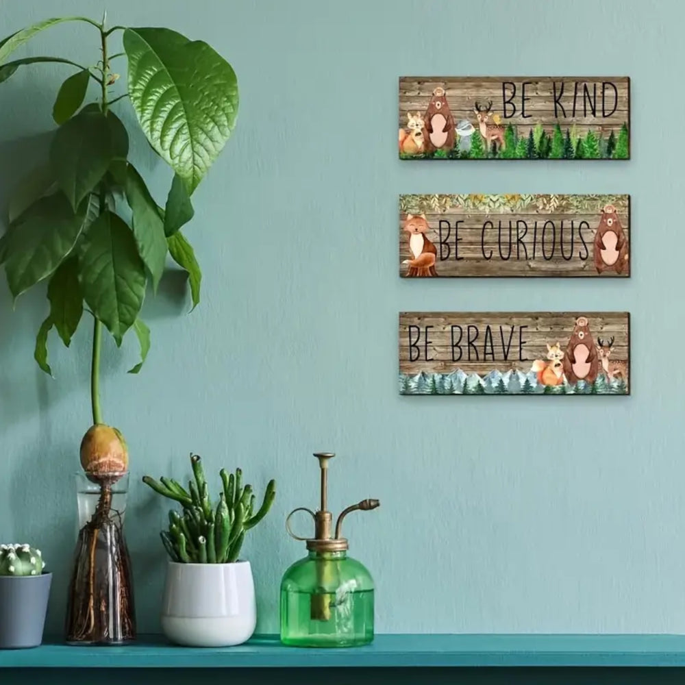 Woodland - Decoration Wooden Sign (8pcs)