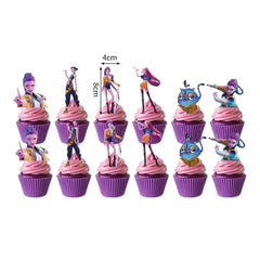 Kpop 12Pcs Cupcake Toppers