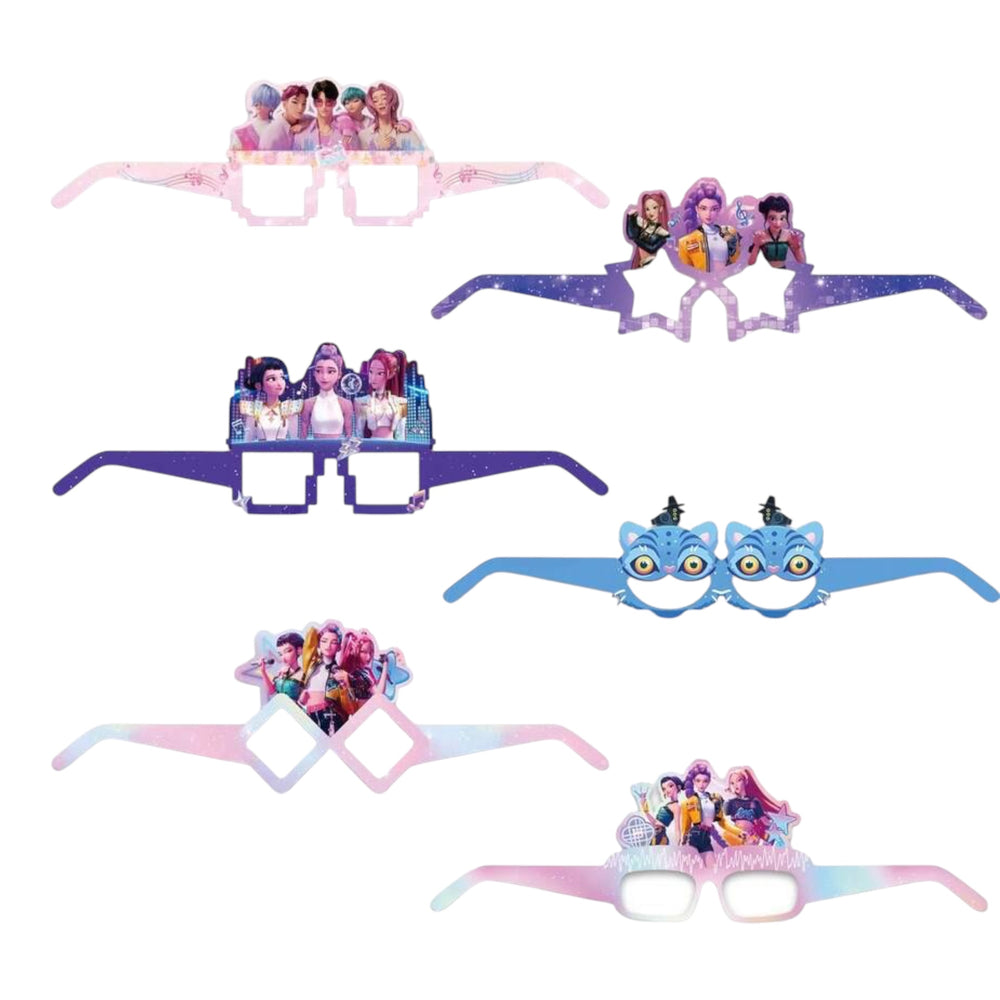 Kpop 8Pcs Paper Glasses