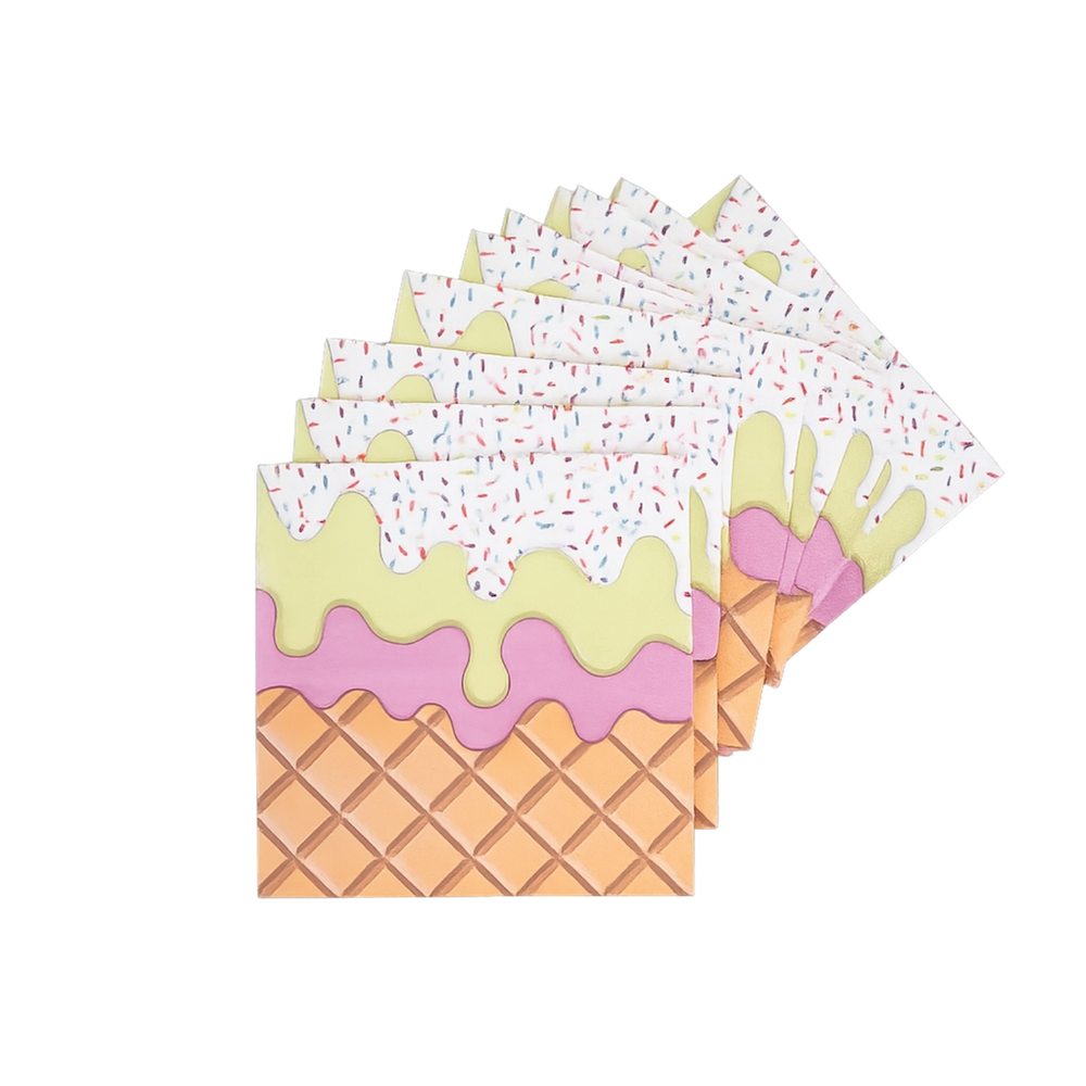 Pool Party 20PCs Ice Cream Napkins