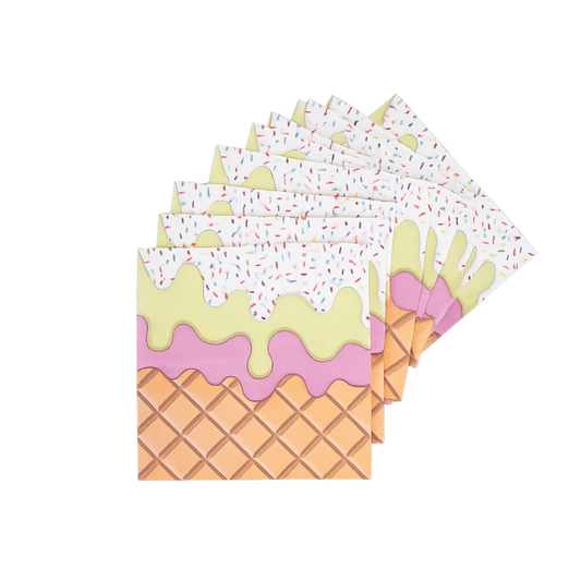 Pool Party 20PCs Ice Cream Napkins