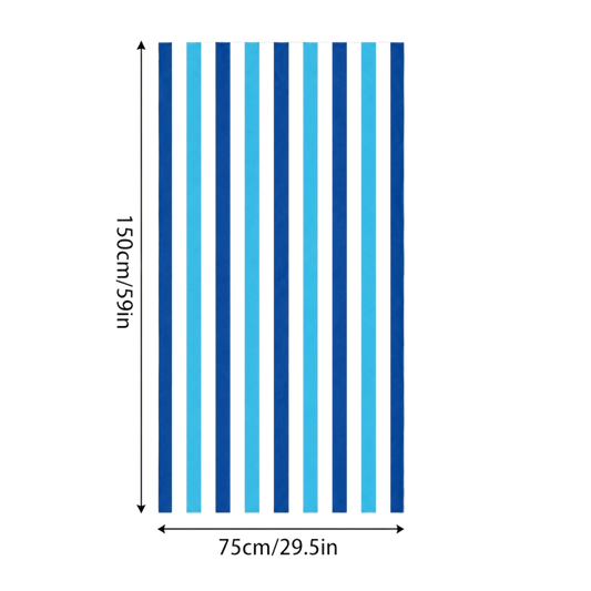 Pool Party Striped Towel