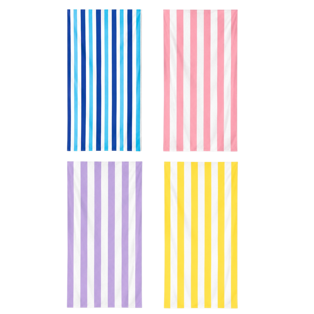 Pool Party Striped Towel