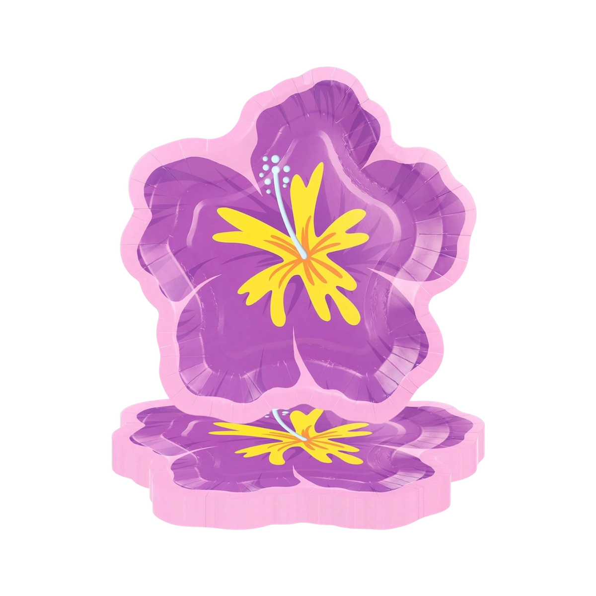 Pool Party 10PCs Hawaiian Floral Plates