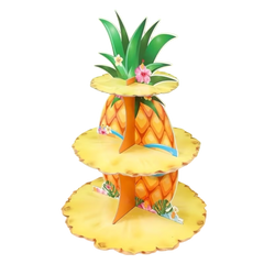 Pool Party Hawaiian Pineapple Cupcake Stand (3-Tiers)