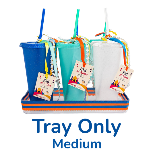 Eid Al-Adha Tray for Giveaways (Orange-Blue)