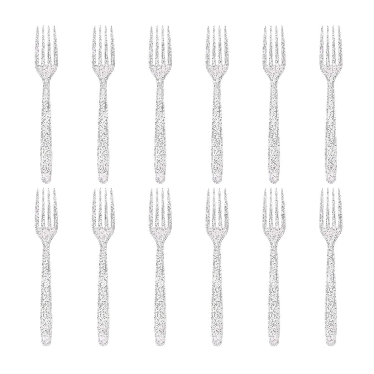 Kpop 12Pcs Silver Forks