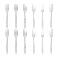 Kpop 12Pcs Silver Forks