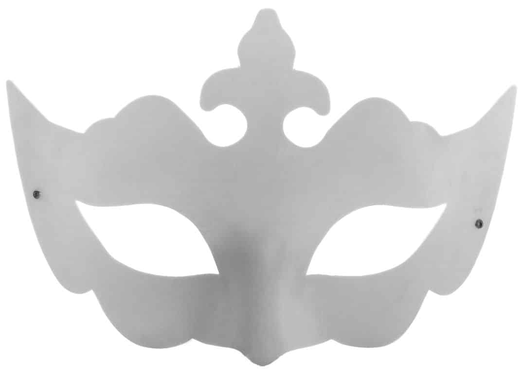 Halloween - DIY Paintable Paper Mask, Crown 20x12cm (1pc)
