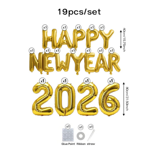 New Year "Happy New Year 2026" Balloon