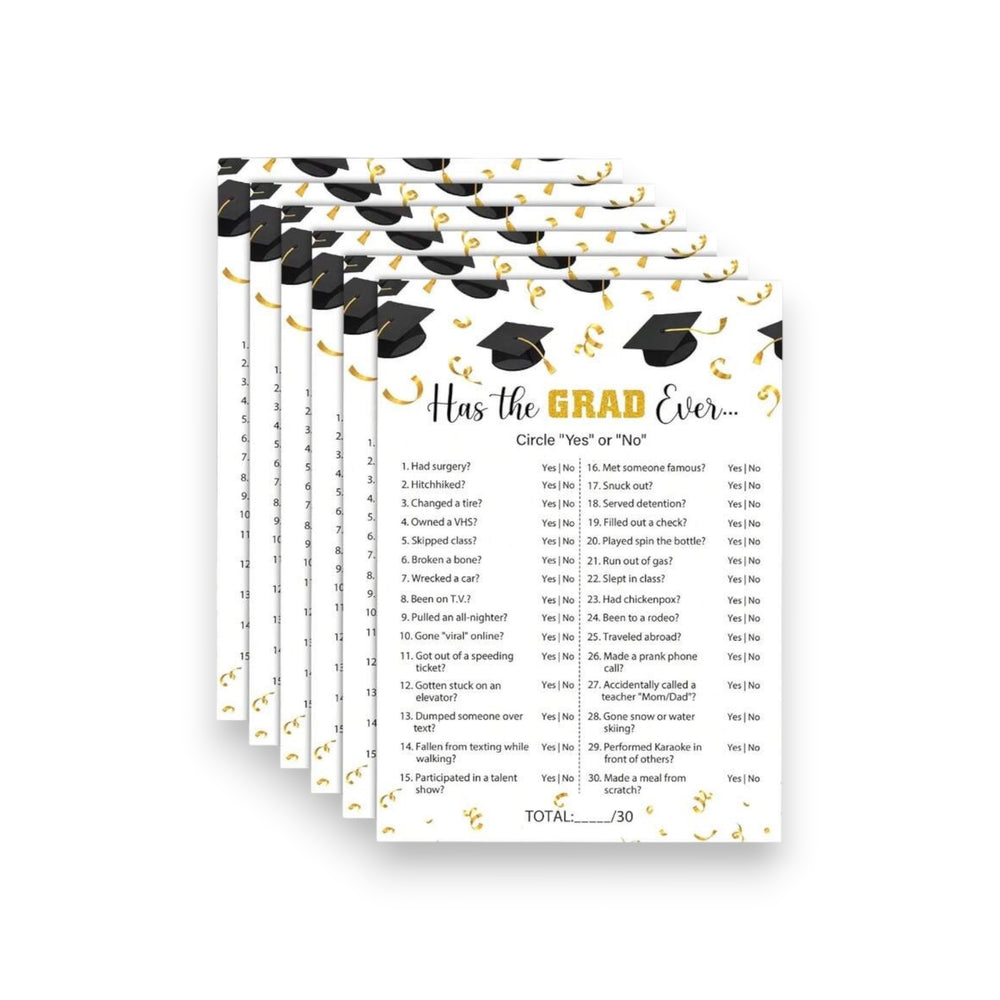 Graduation 10PCs Game Cards