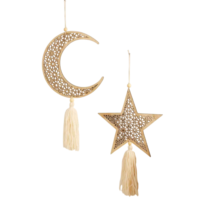 Ramadan Moon & Star Hanging Ornament