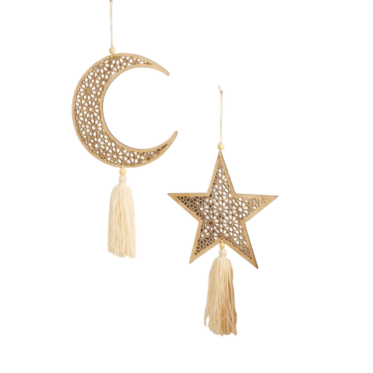 Ramadan Moon & Star Hanging Ornament