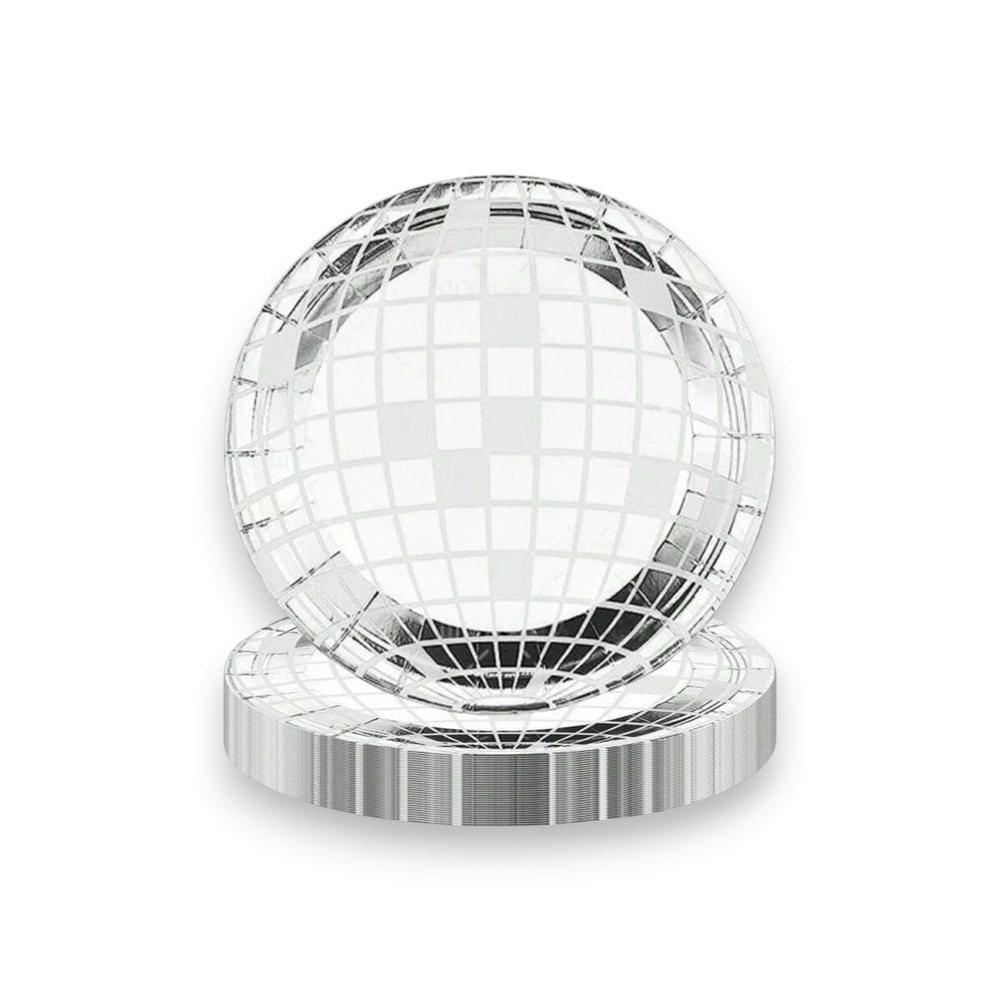 Graduation 10PCs Disco Plates 9Inch