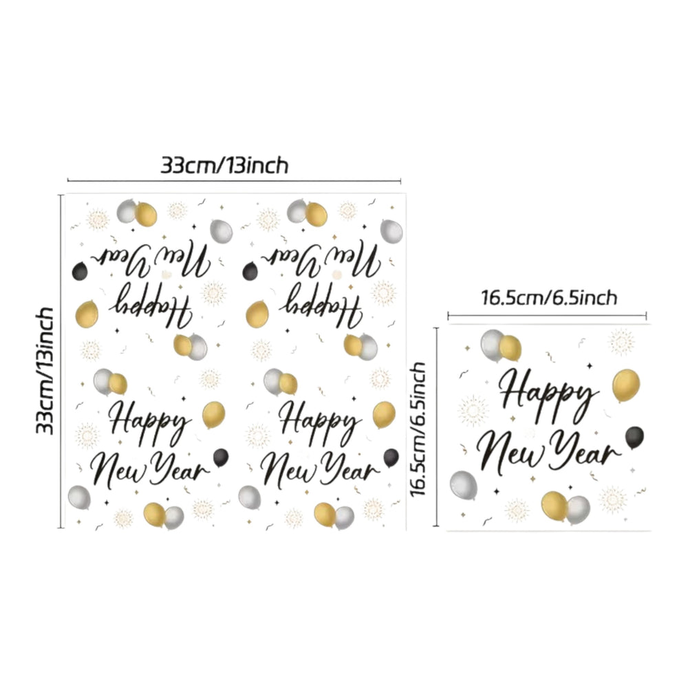 New Year 16Pcs Napkins