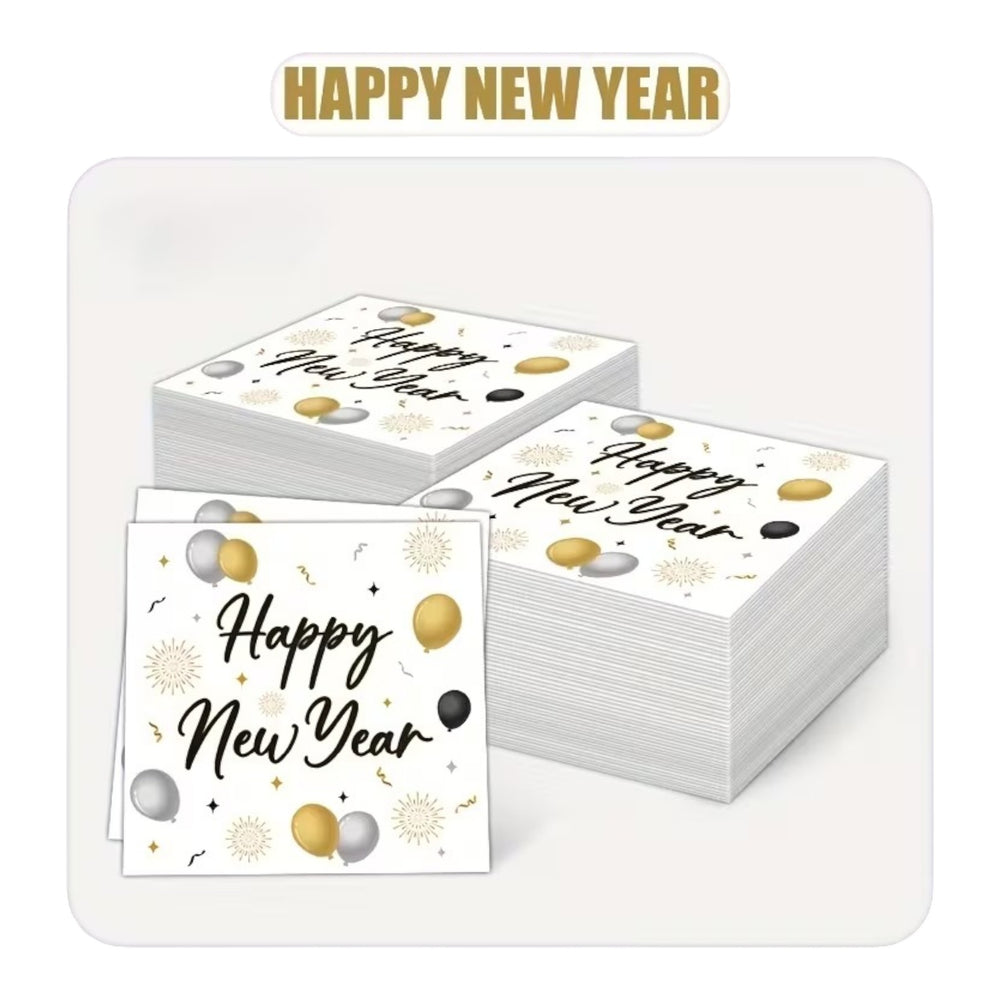 New Year 16Pcs Napkins