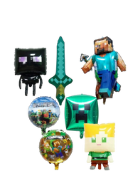 ماينكرافت (7 قطع) بالونات على شكل شخصيات  