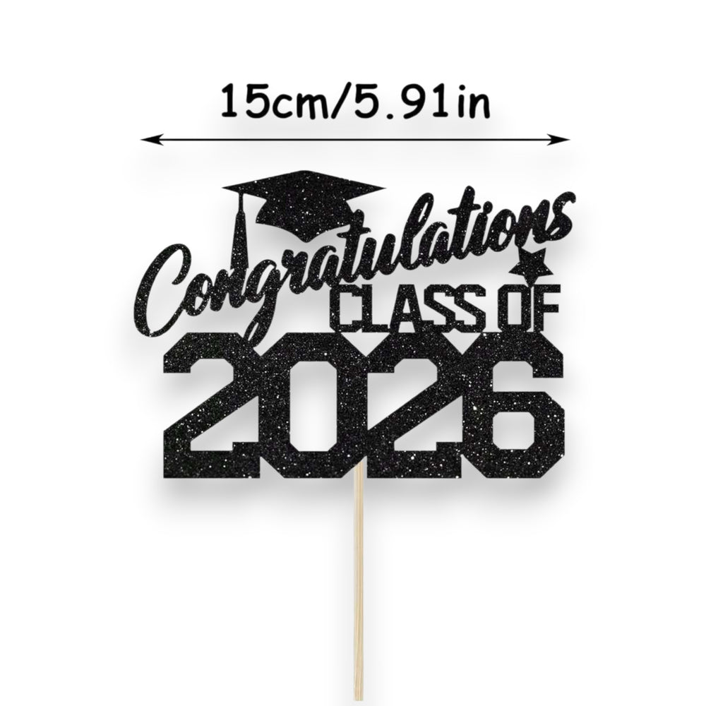 Graduation Congratulations Class of 2026 Cake Topper