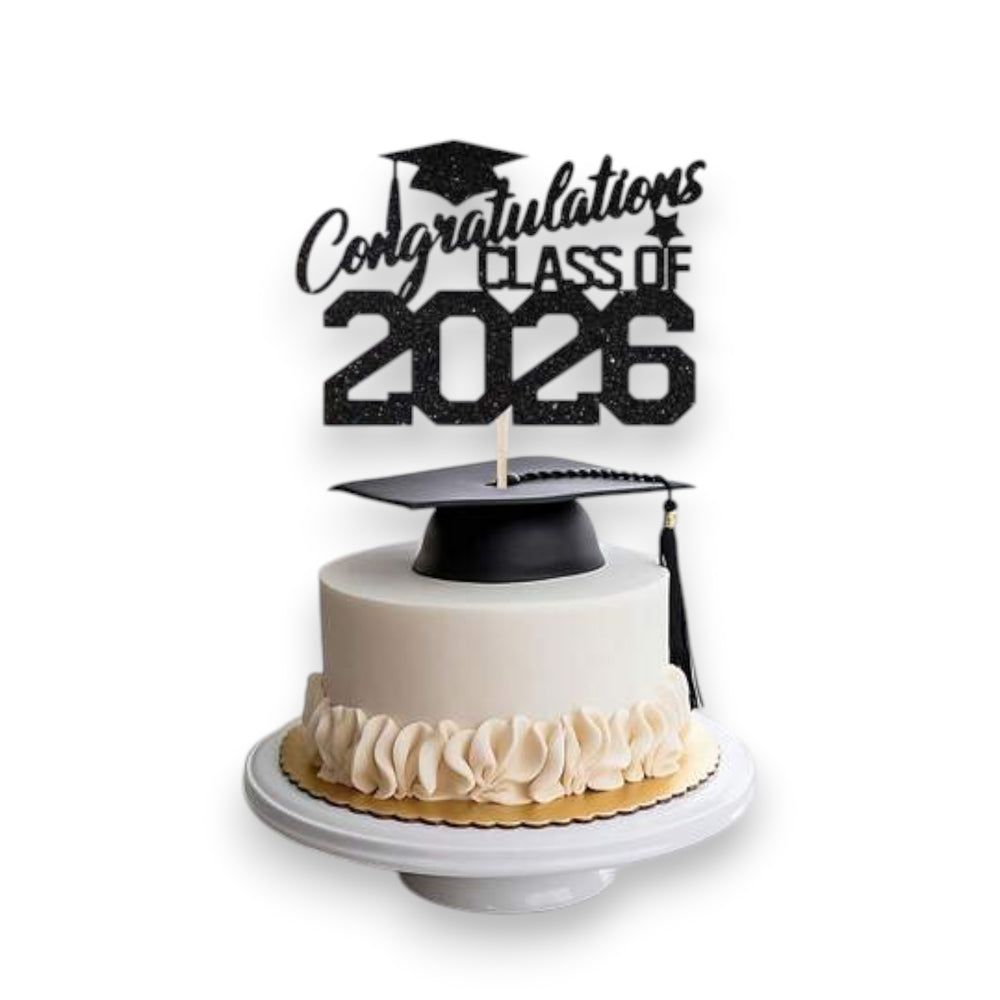 Graduation Congratulations Class of 2026 Cake Topper