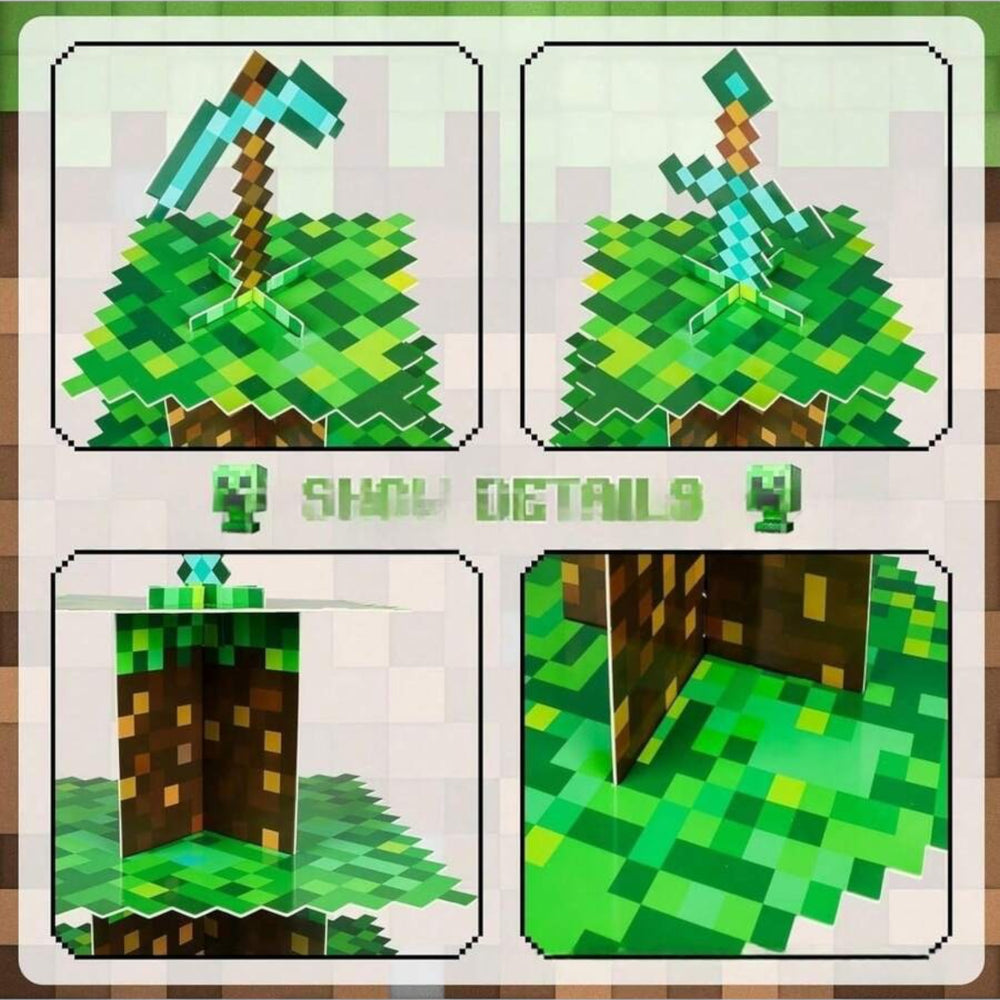 Minecraft Cupcake Stand (3-Tiers)
