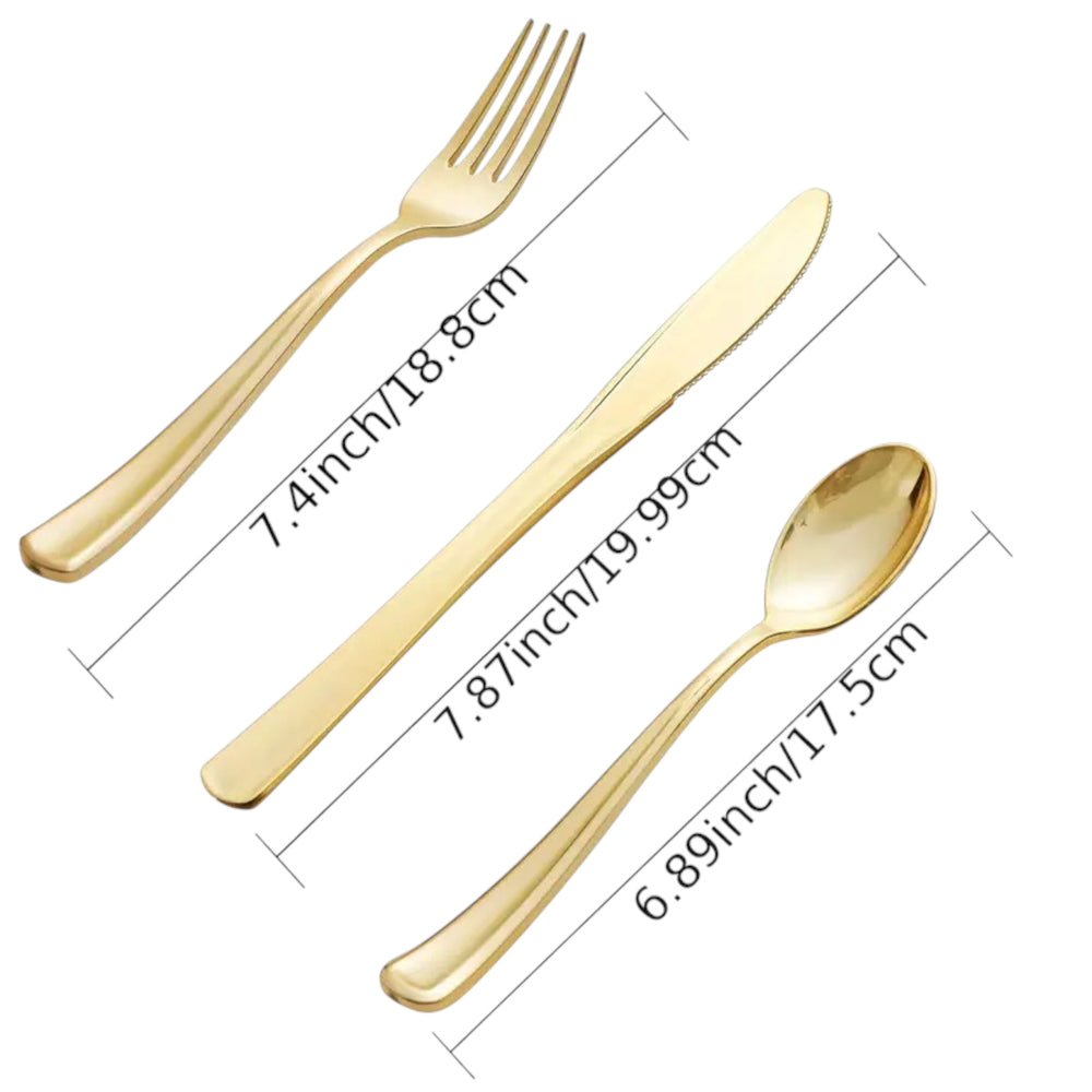 Halloween 10Sets Golden Cutlery