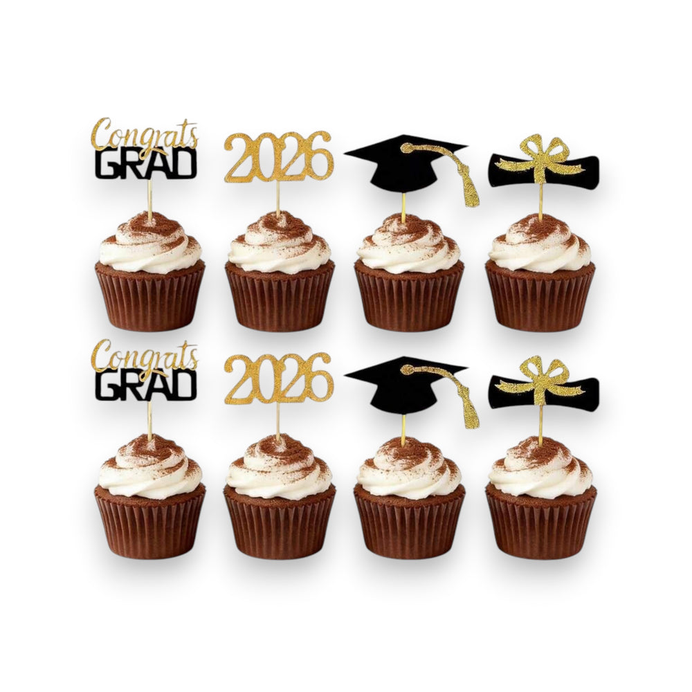 Graduation 12PCs Cupcake Toppers