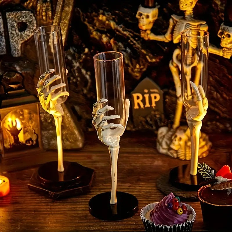 Halloween 10 Pcs Skeleton Hands Cups 80ml