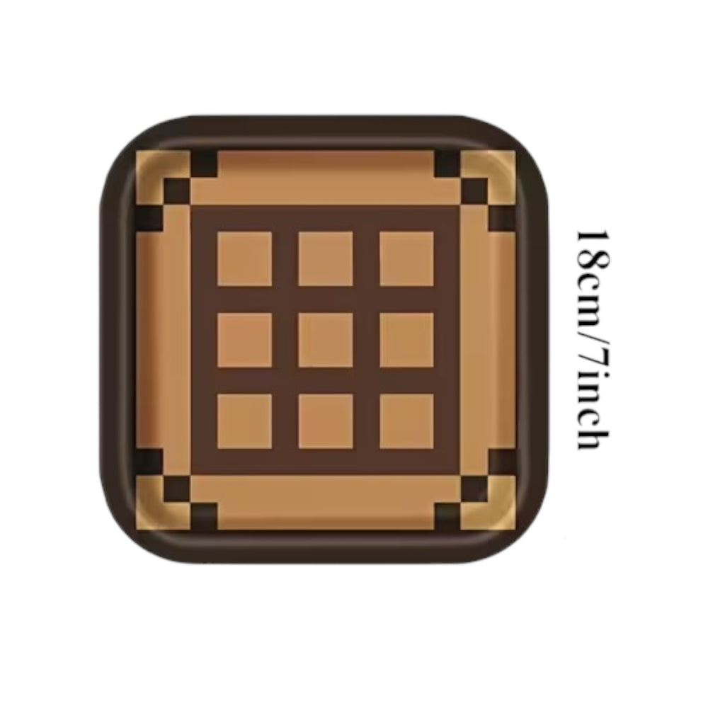 Minecraft 10Pcs Squared Plates 7Inch