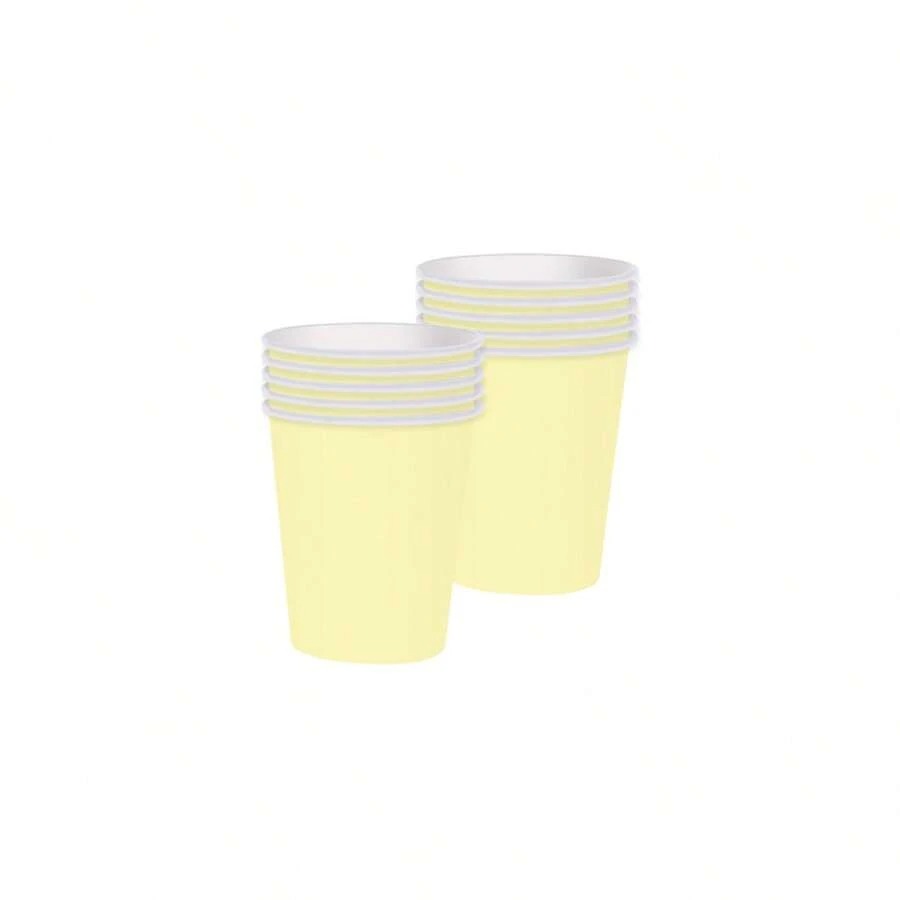 Carnival yellow cups 266 ml, 8 pcs