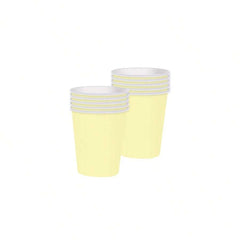 Carnival yellow cups 266 ml, 8 pcs