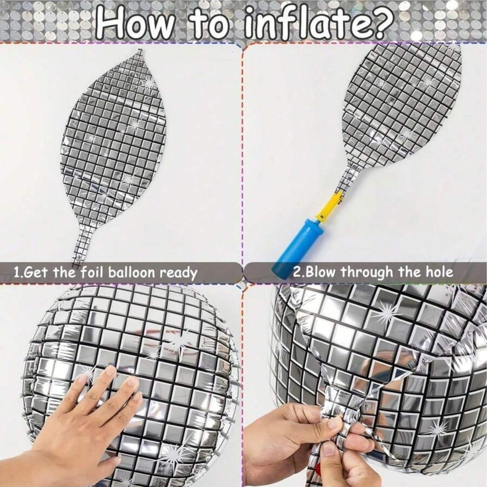 Graduation 5PCs Disco Ball Balloons