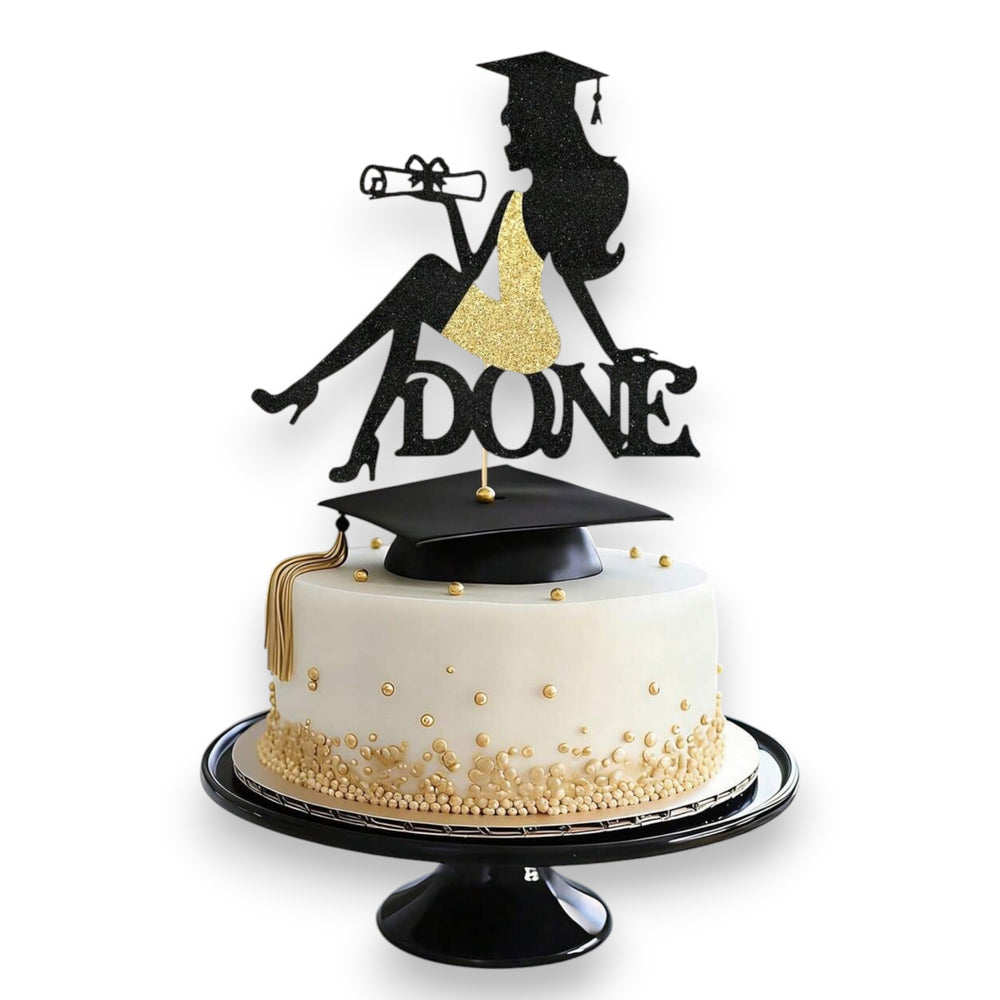 Graduation DONE Cake Topper
