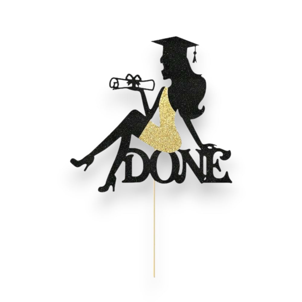 Graduation DONE Cake Topper