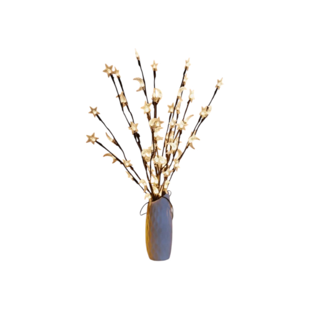 Ramadan LED stars & crescents branch lamp